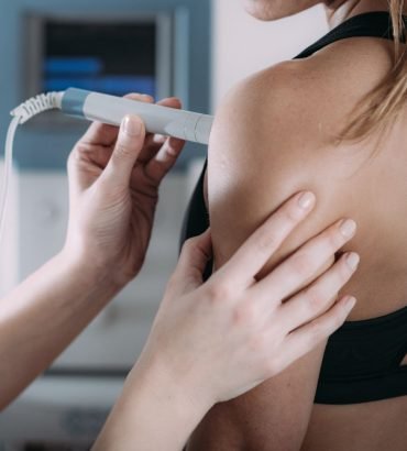 Shockwave therapy for shoulder pain