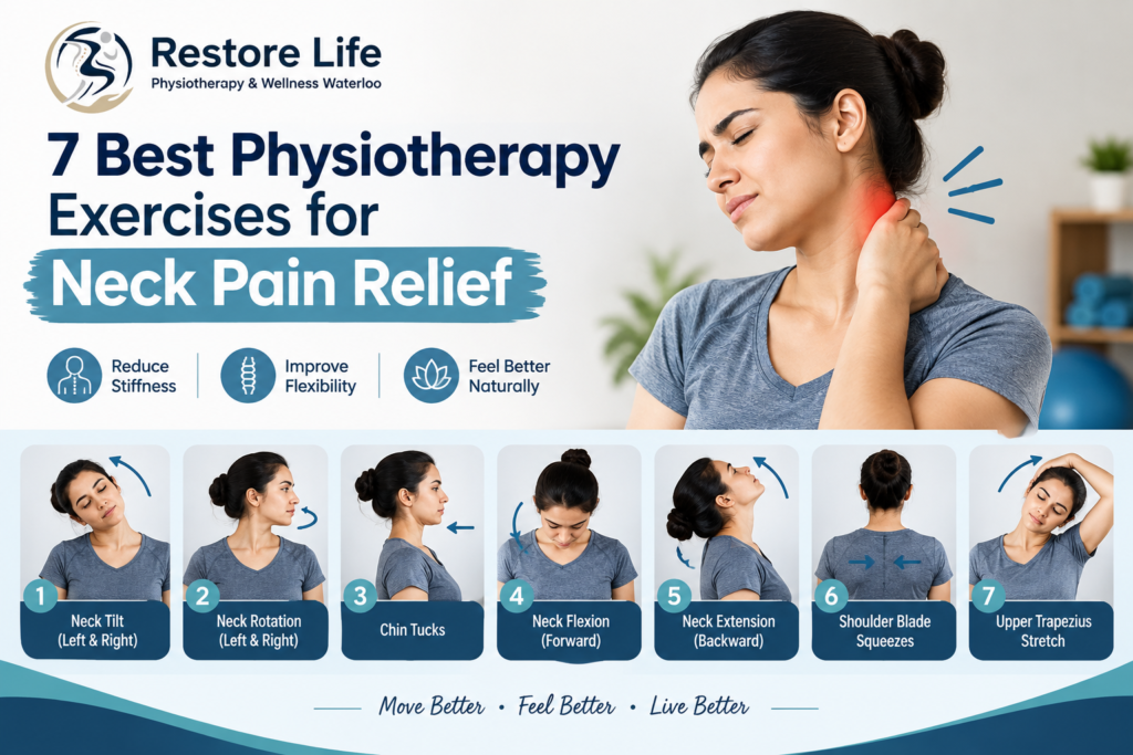 7 Best Physiotherapy Exercises for Neck Pain Relief in Waterloo